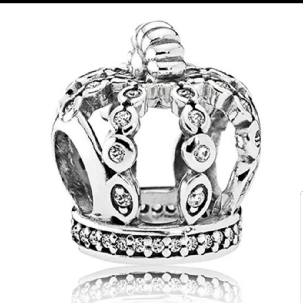 925 FAIRYTALE Princess Queen Charm CZ Stones